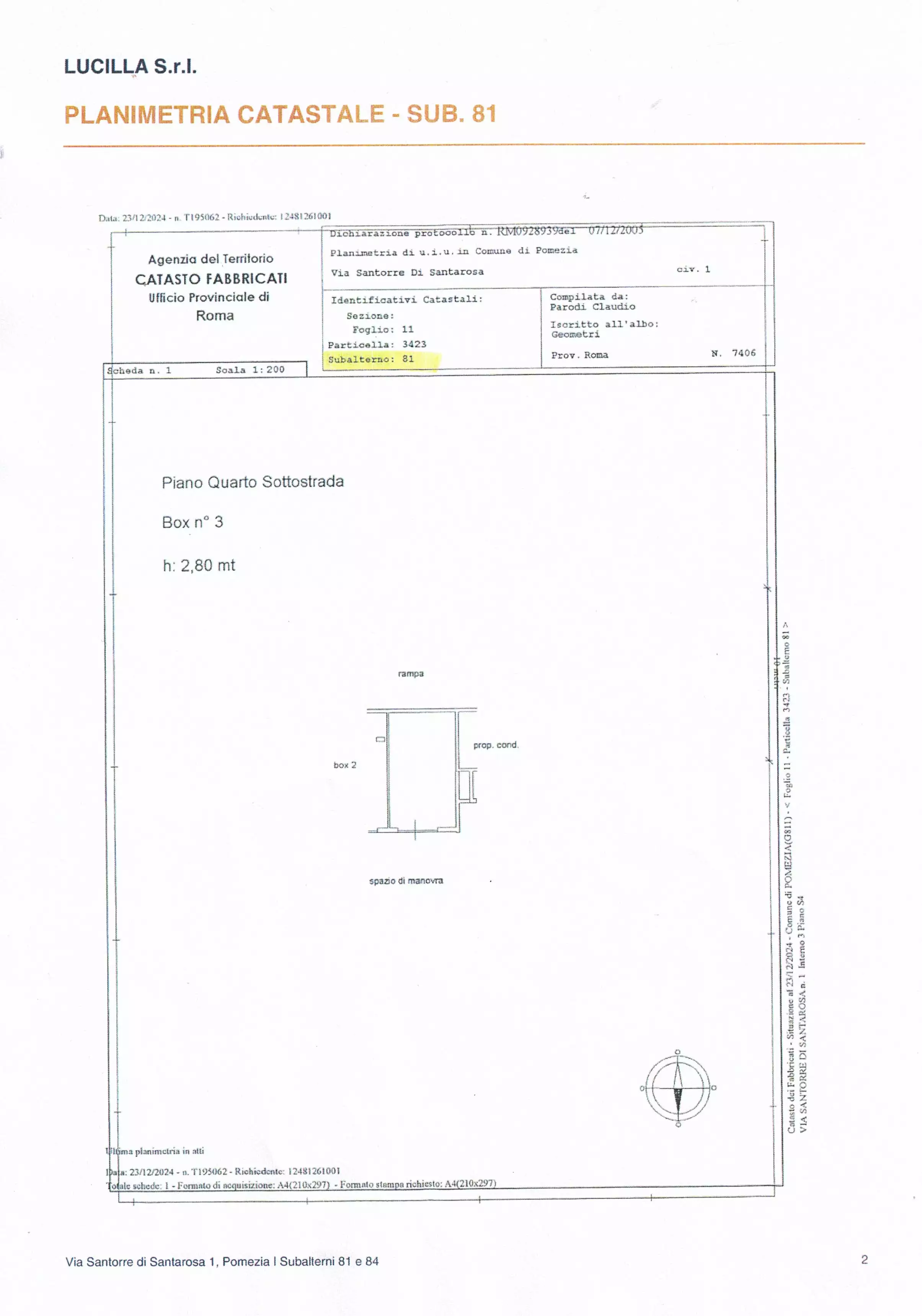 Box in vendita di 26 mq a €25.000 (rif. 86/2026)